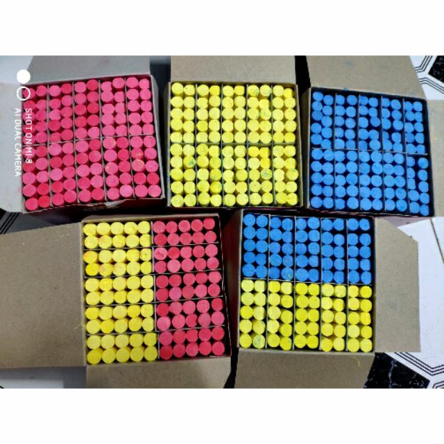 PHẤN VIẾT BẢNG ĐỦ MÀU HỘP 100 VIÊN