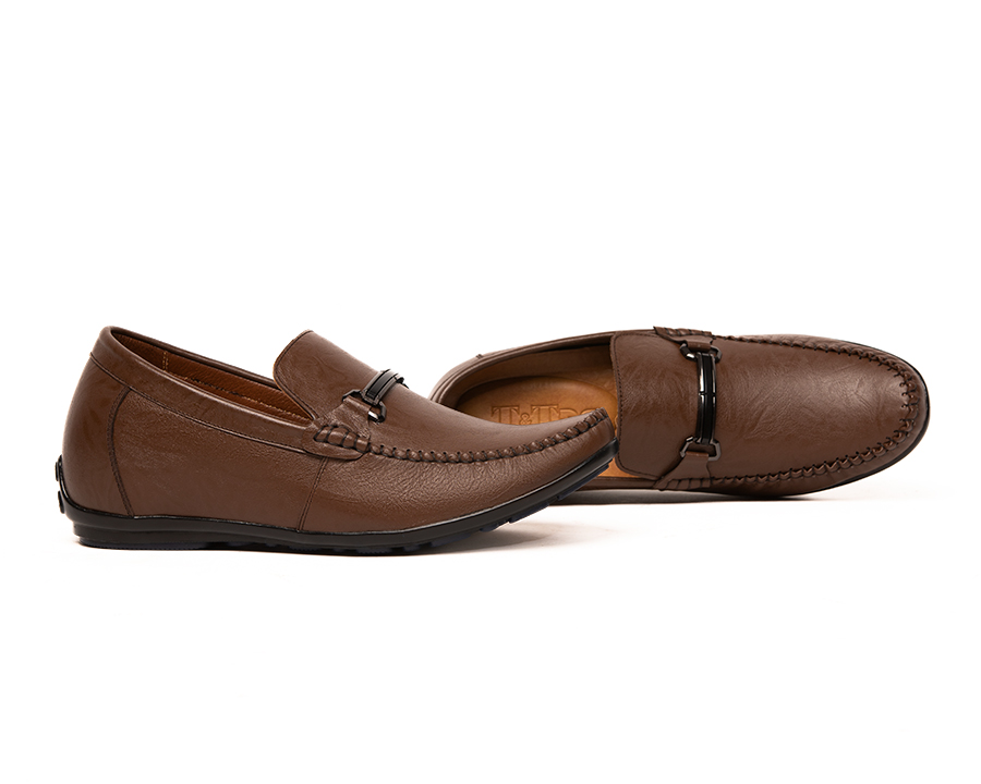 [6cm]-padded shoes men's T&TRA T85 Brown zebra