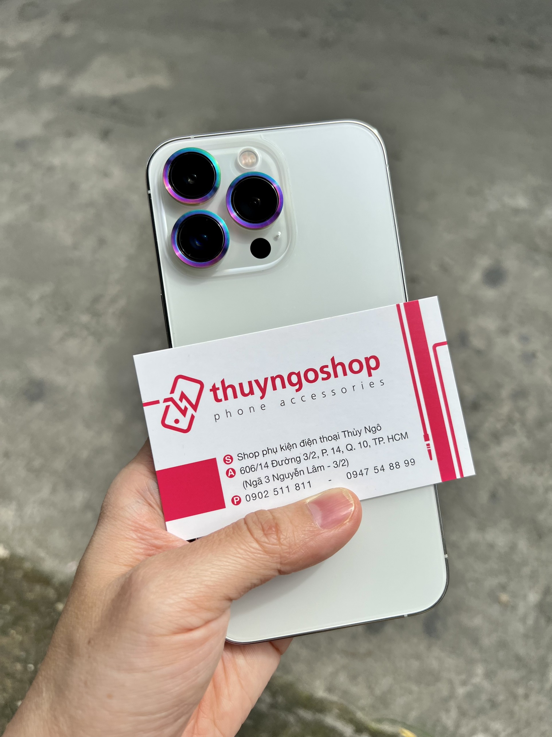 Viền nhôm camera siêu mỏng (ở giữa rỗng) phone 13 Pro Max - Iphone 13 Pro