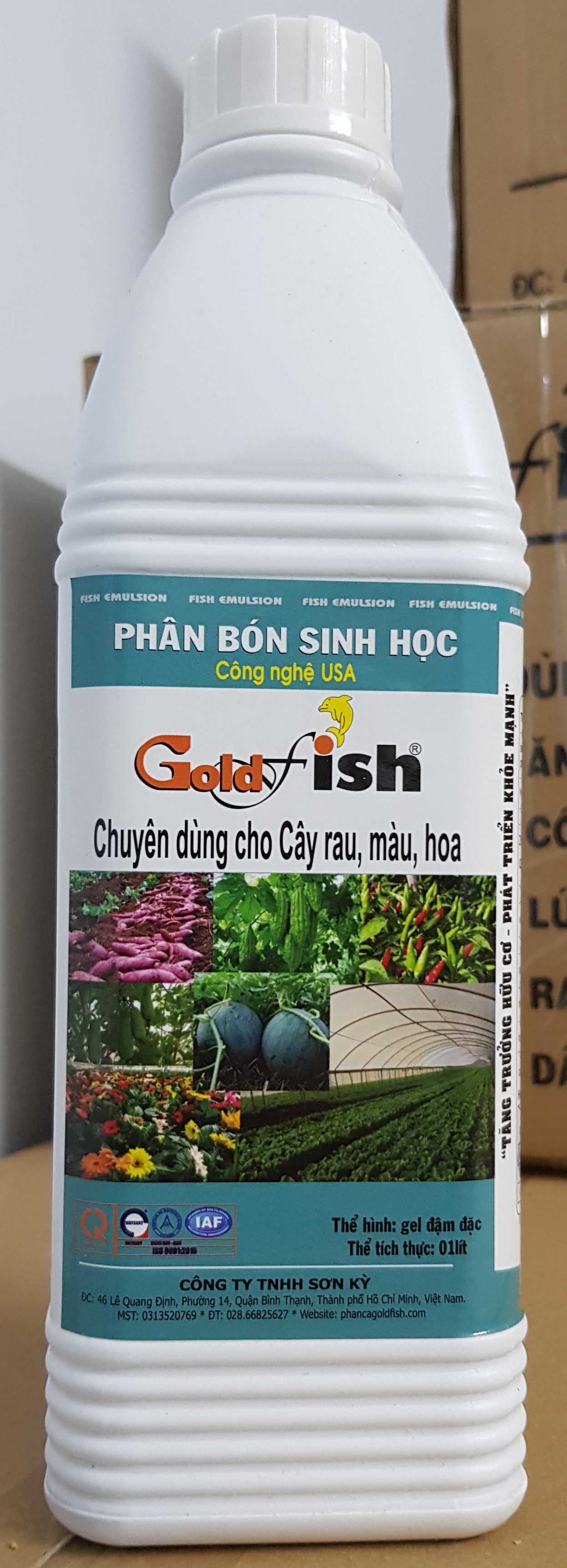 Phân bón Sinh học Goldfish danh cho cây rau, hoa kiểng