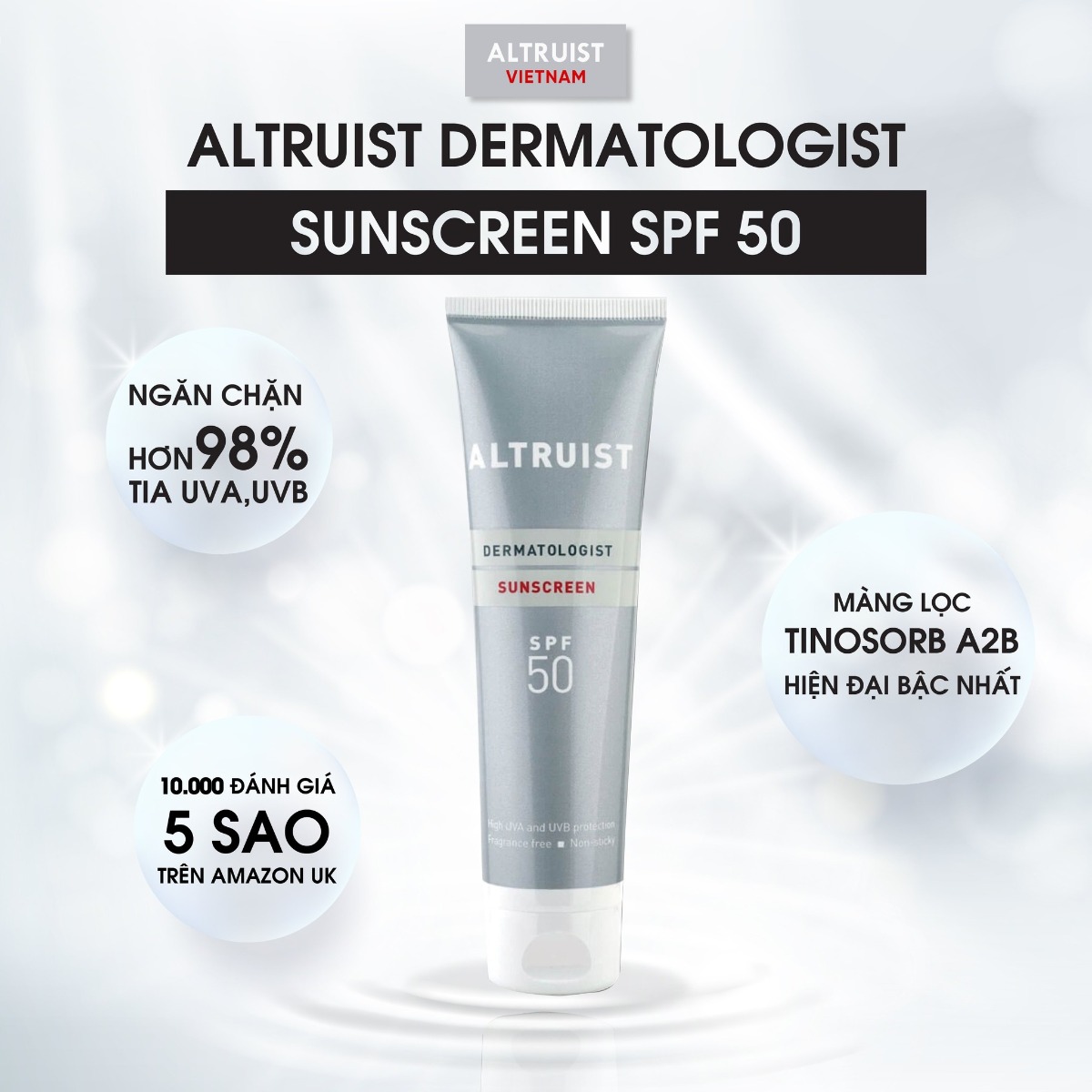 Kem chống nắng Altruist Dermatologist Sunscreen SPF50+ 100ml