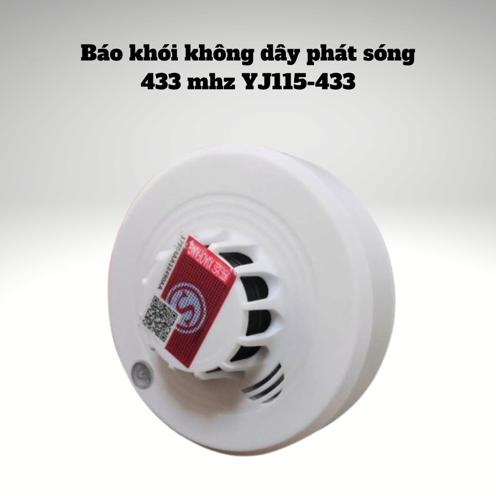 Báo khói không dây phát sóng 433 mhz yj115-433