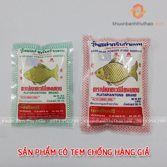 Bột rau câu con cá vàng Thái Lan 25g | 50g