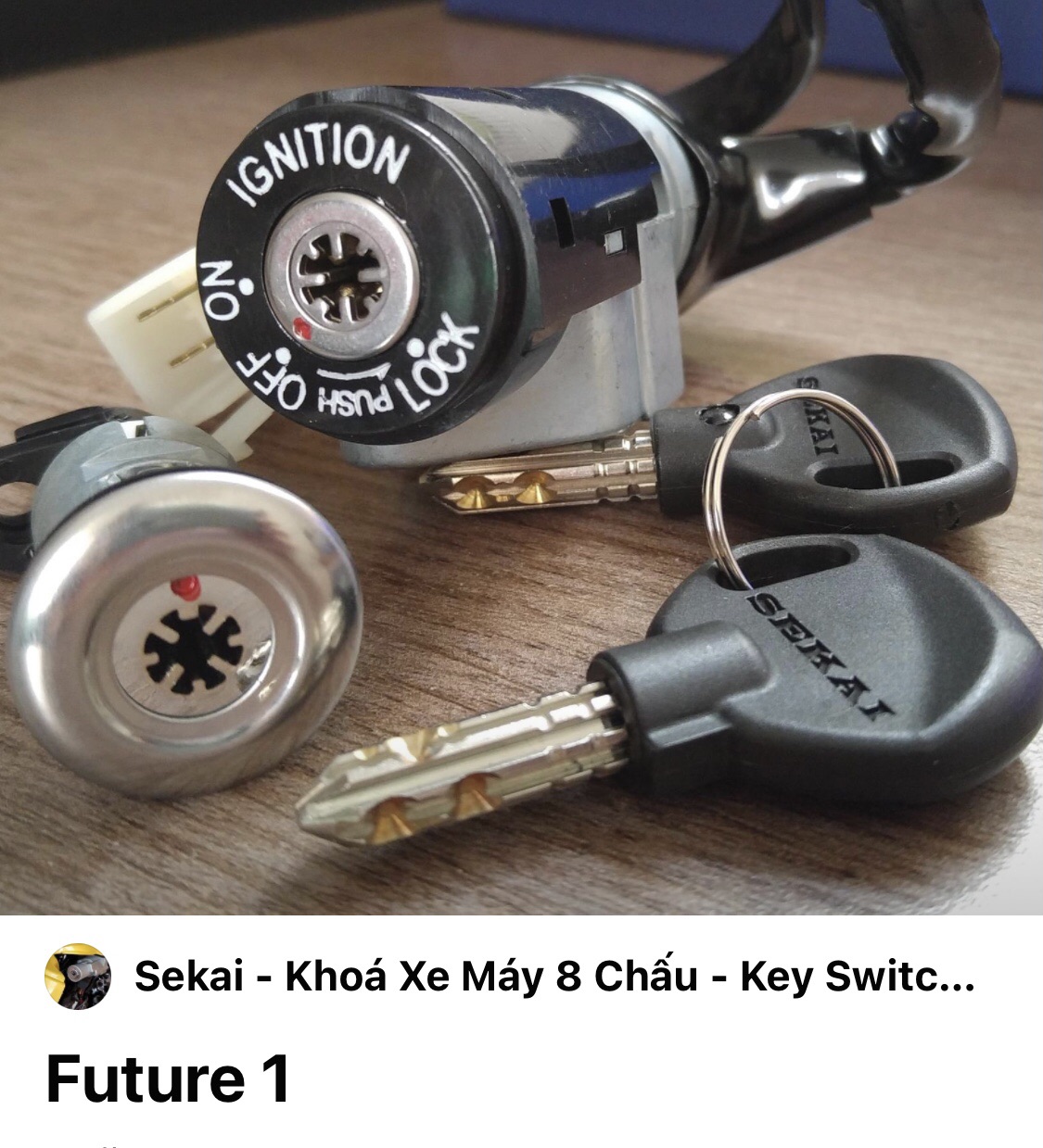 Bộ khoá Sekai xe future1 trước và sau