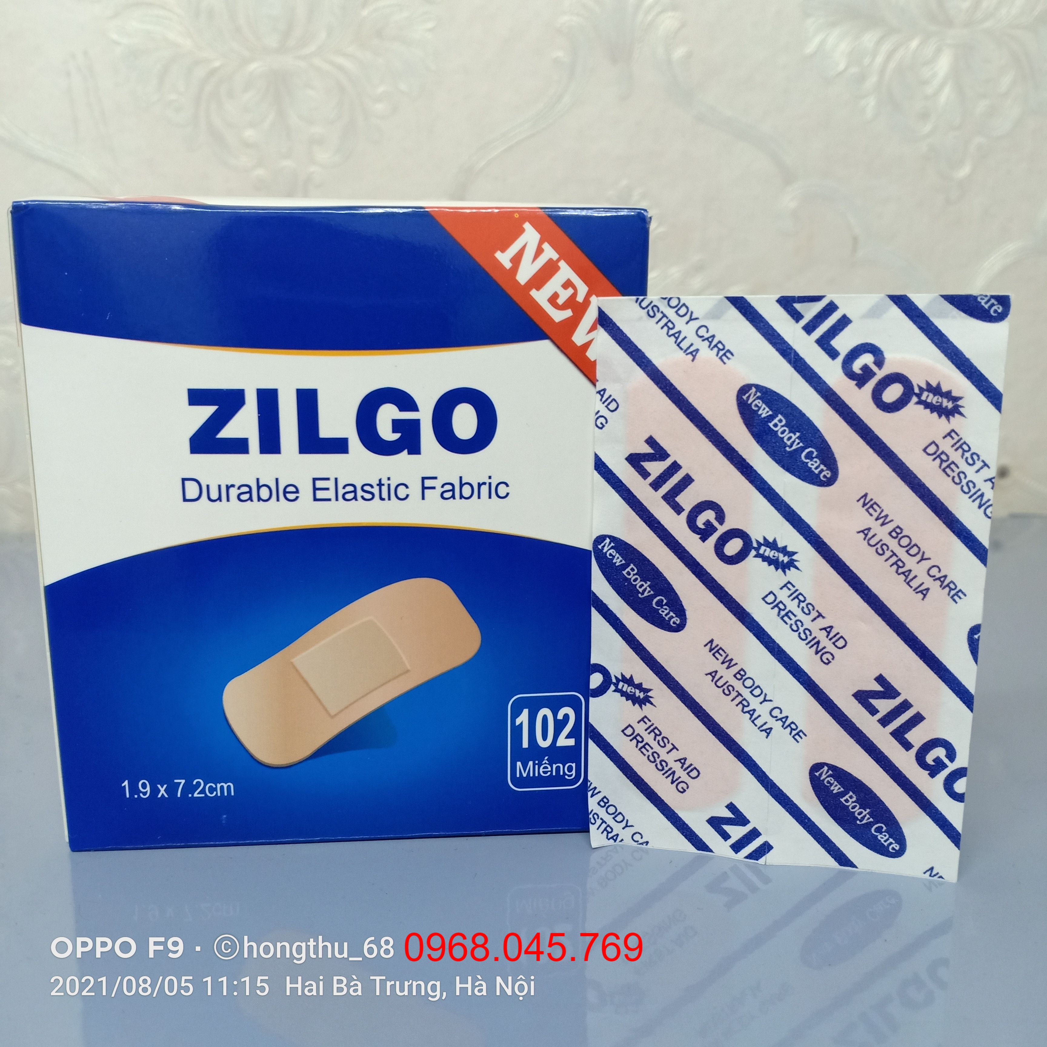 Băng cá nhân zilgo - hộp 102 miếng