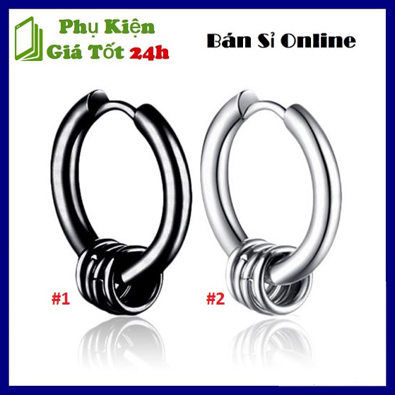[HCM]⚡ Siêu Đẹp ⚡ Khuyên Tai Thời Trang  - Bông Tai Tròn Xõ Lỗ Có Phụ kiện - Mẫu Mới