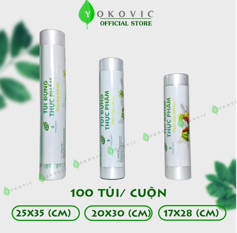 Túi đựng thực phẩm sinh học ECOGREEN THSH 17*28*100 Cái/Cuộn siêu dai