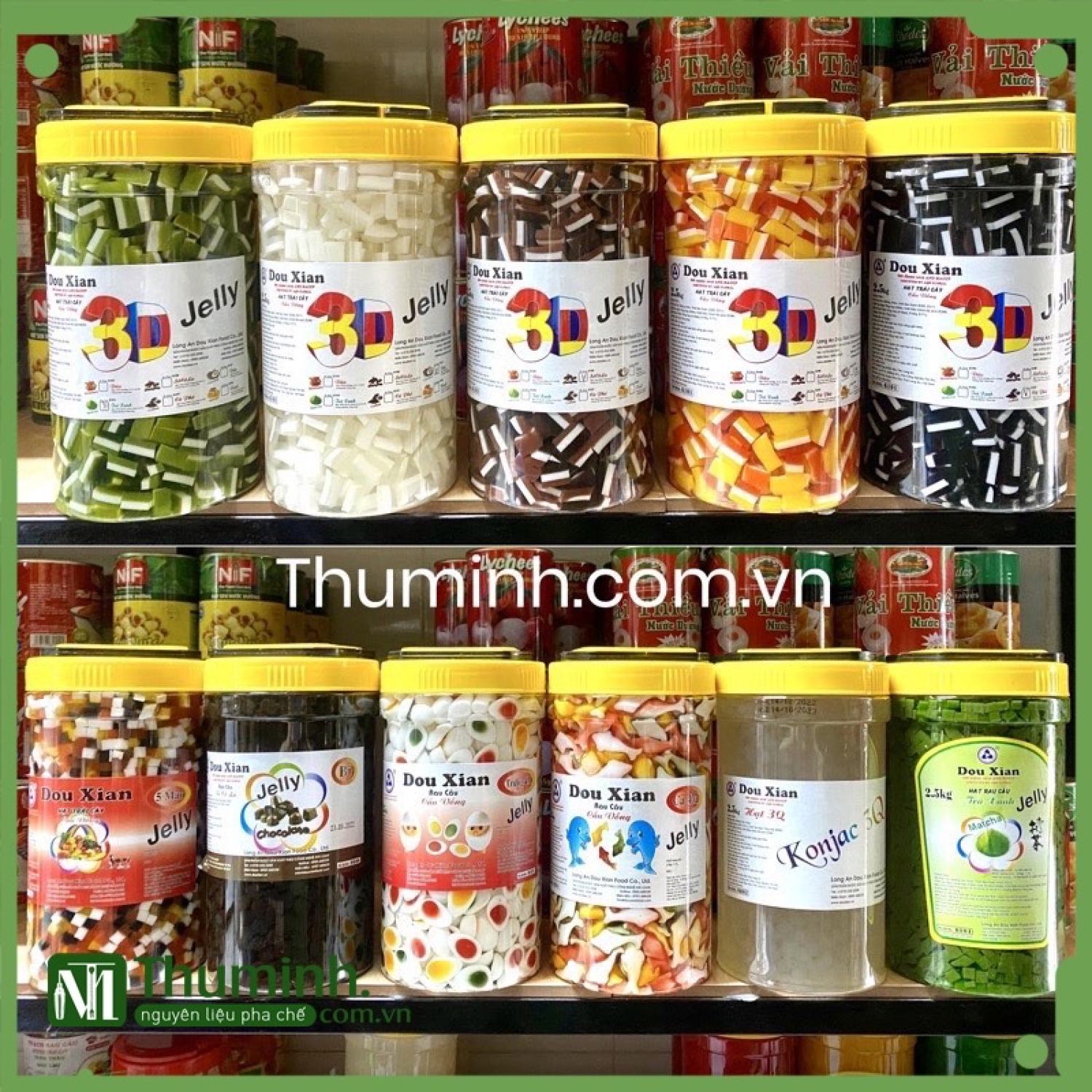 Thạch Rau Câu Douxian (Hàng Huy) 2.5Kg Có Đủ Mùi