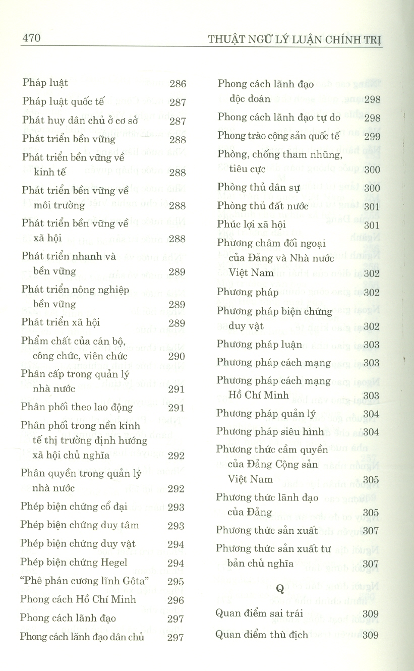 Thuật Ngữ Lý Luận Chính Trị