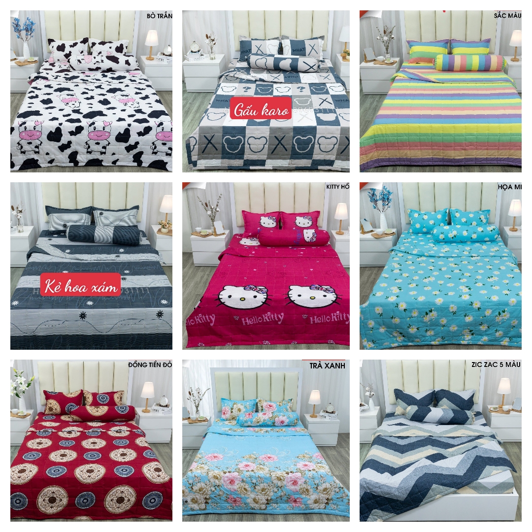 Ga Trải Giường Cotton poly  1m 1m2 1m4 1m5 1m6[cờ mỹ]