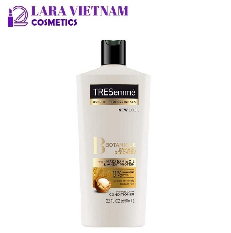 Lẻ 1 chai Dầu XẢ  Phục hồi tóc hư tổn Tresemmé Botanique Shampoo 650ml
