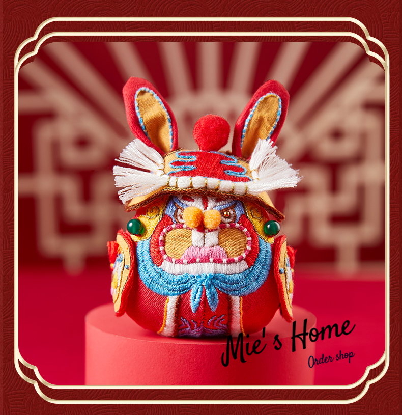 [CÓ SẴN] DIY / BỘ KIT TỰ BẠN THÊU TÚI THƠM Trâu Đại Ca - Thần Tài Lộc - Thần Mèo May Mắn - DẠY THÊU MIỄN PHÍ Handmade Mie Shop