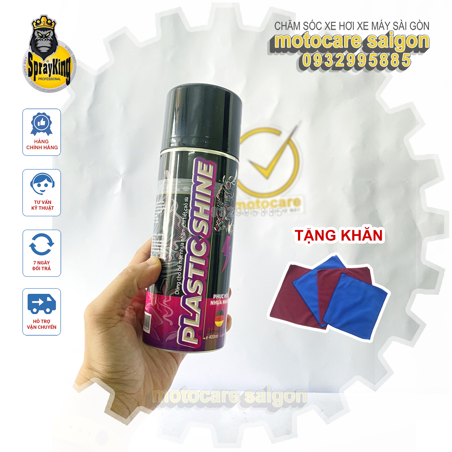 Phục hồi nhựa nhám sprayking mẫu mới 2021