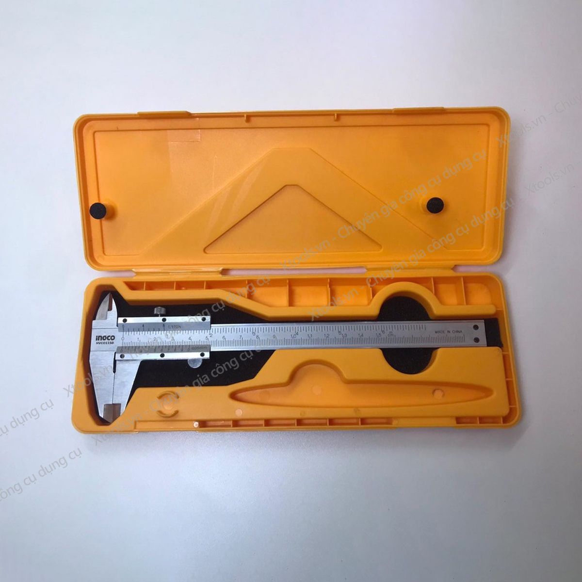 Thước kẹp cơ siêu chính xác INGCO thước cặp thép Cr-V siêu cứng chống rỉ chuẩn xác tuyệt đối sửa chữa cơ khí tiện kim loại