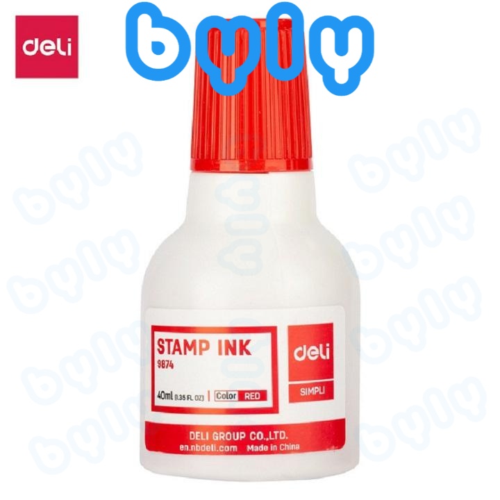 Mực con dấu 40ml Deli 9874 - ByLy Store Ship hoả tốc