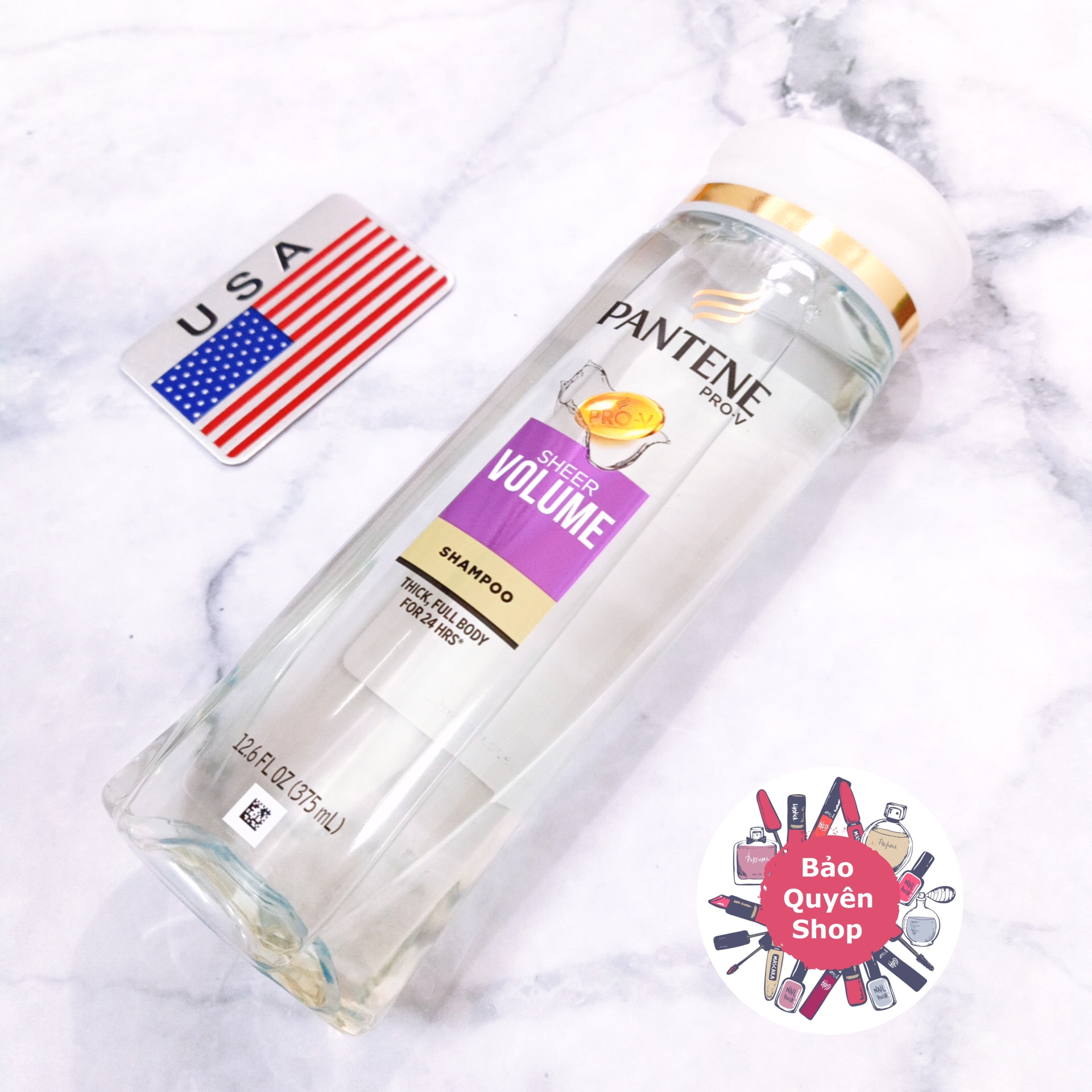 Dầu gội làm bồng & dầy tóc Pantene Sheer Volume Shampoo 375mL