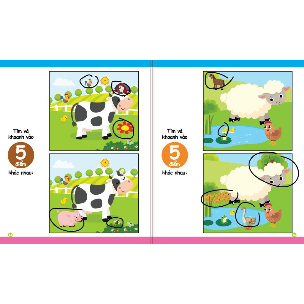 COMBO Bộ 4 Sách Trò Chơi Rèn Luyện Trí Thông Minh - Bộ Sách Trò Chơi Nối Số và Trò Chơi Tìm Kiếm Phát Triển Tư Duy Cho Trẻ Em 2-6 Tuổi