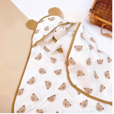 Choàng ủ xô 4 lớp đa năng cho bé