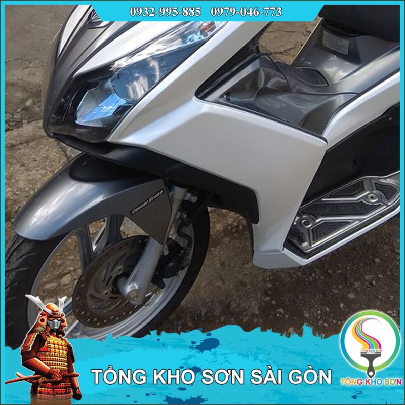 Combo sơn xịt Samurai màu trắng ngọc trai K420