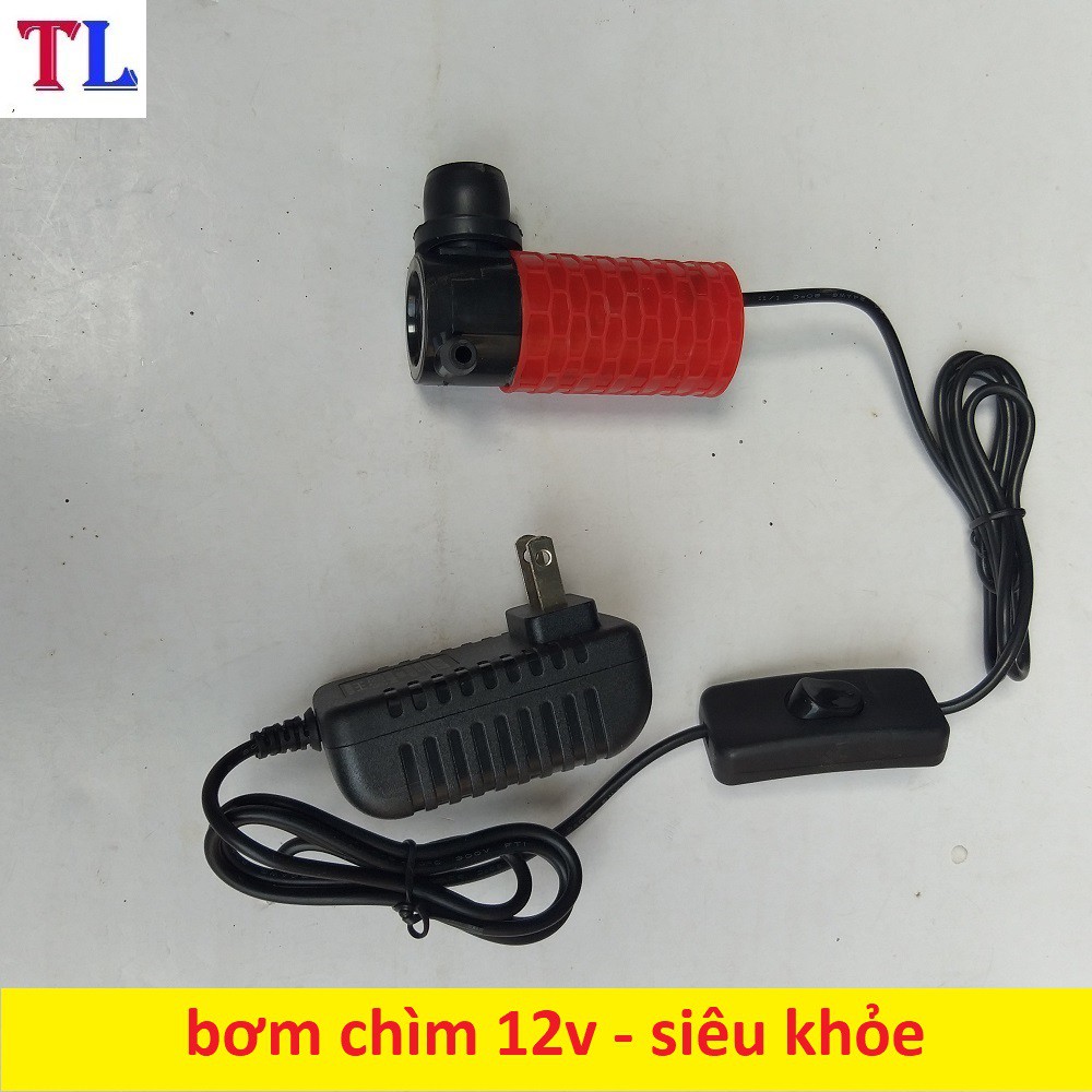 bơm chìm mini 12v - 30w hàng loại 1̣(cắt rãnh tường)
