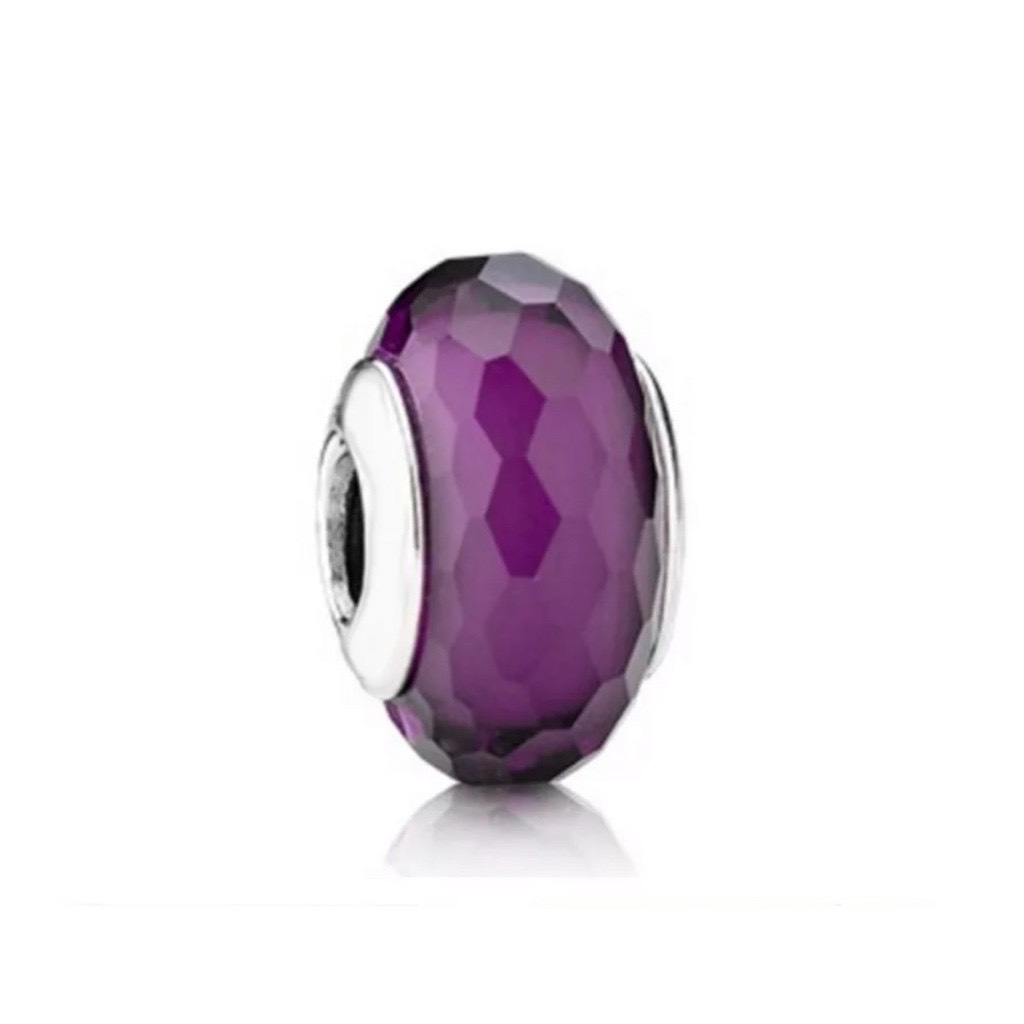 Hạt charm pan thủy tinh bạc s925
