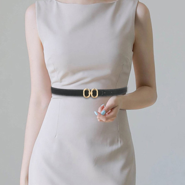 Đai váy thắt lưng nữ dây nịt nữ Nutushop da thật (2 trong 1) - NT320