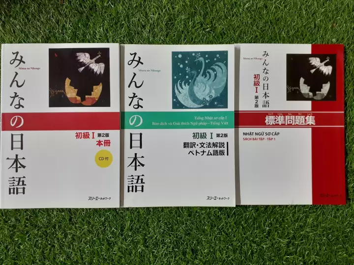Combo 3 sách Minna no Nihongo sơ cấp 1 N5 Tái bản mới: Honsatsu, Bản dịch, Bài tập