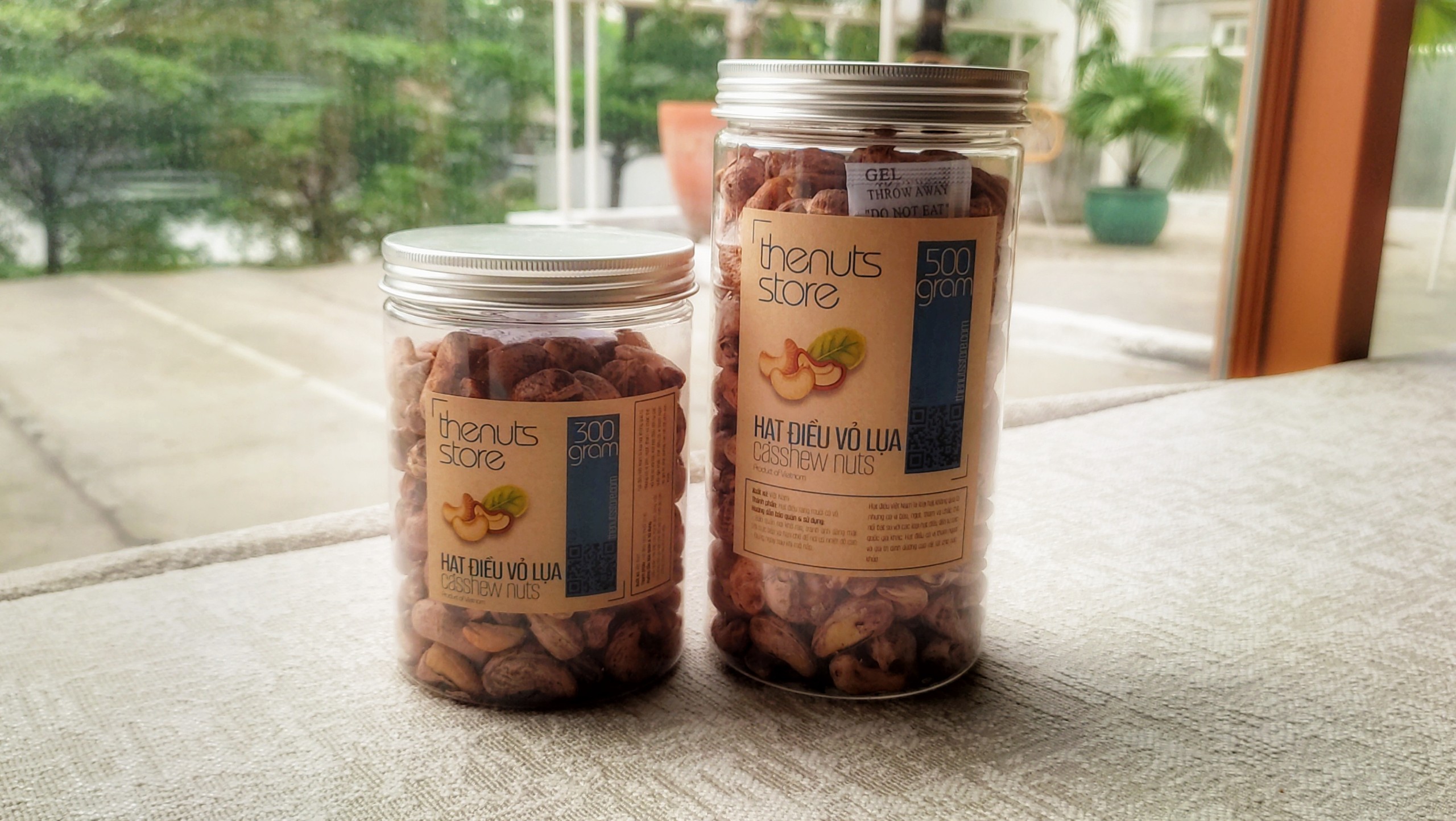 Hạt điều rang muối vỏ lụa 500gram