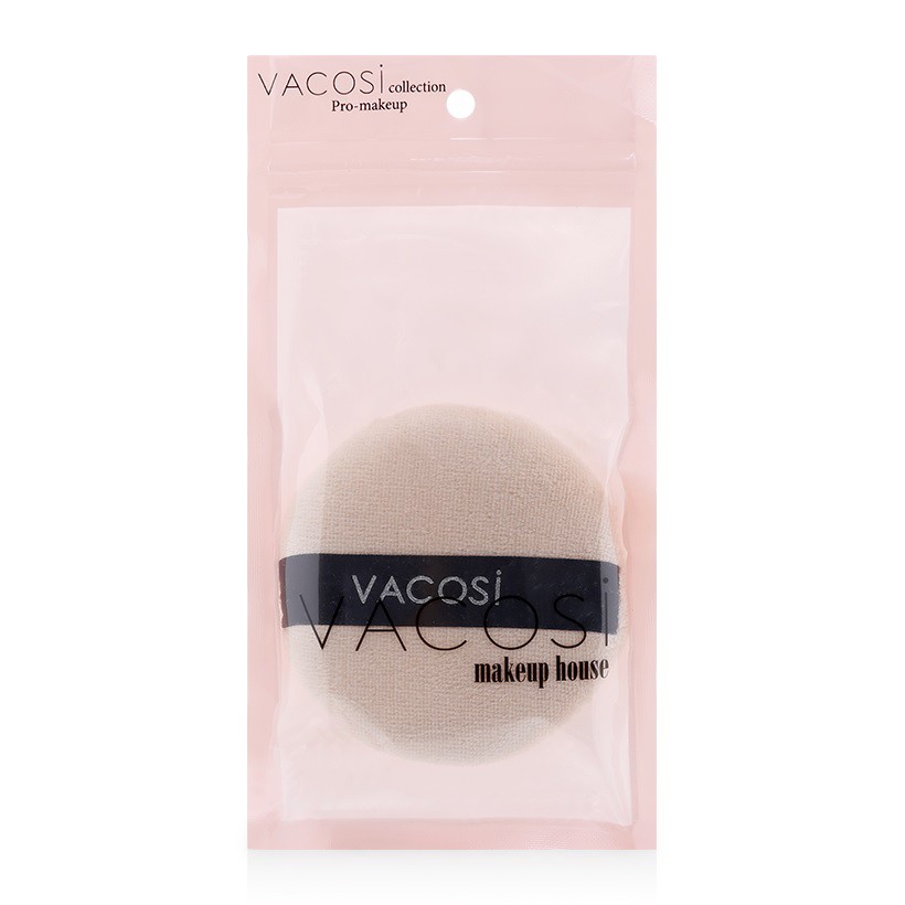 [HCM]Bông Phấn Khô Tròn Lớn Vacosi Large Round Puff Bp09
