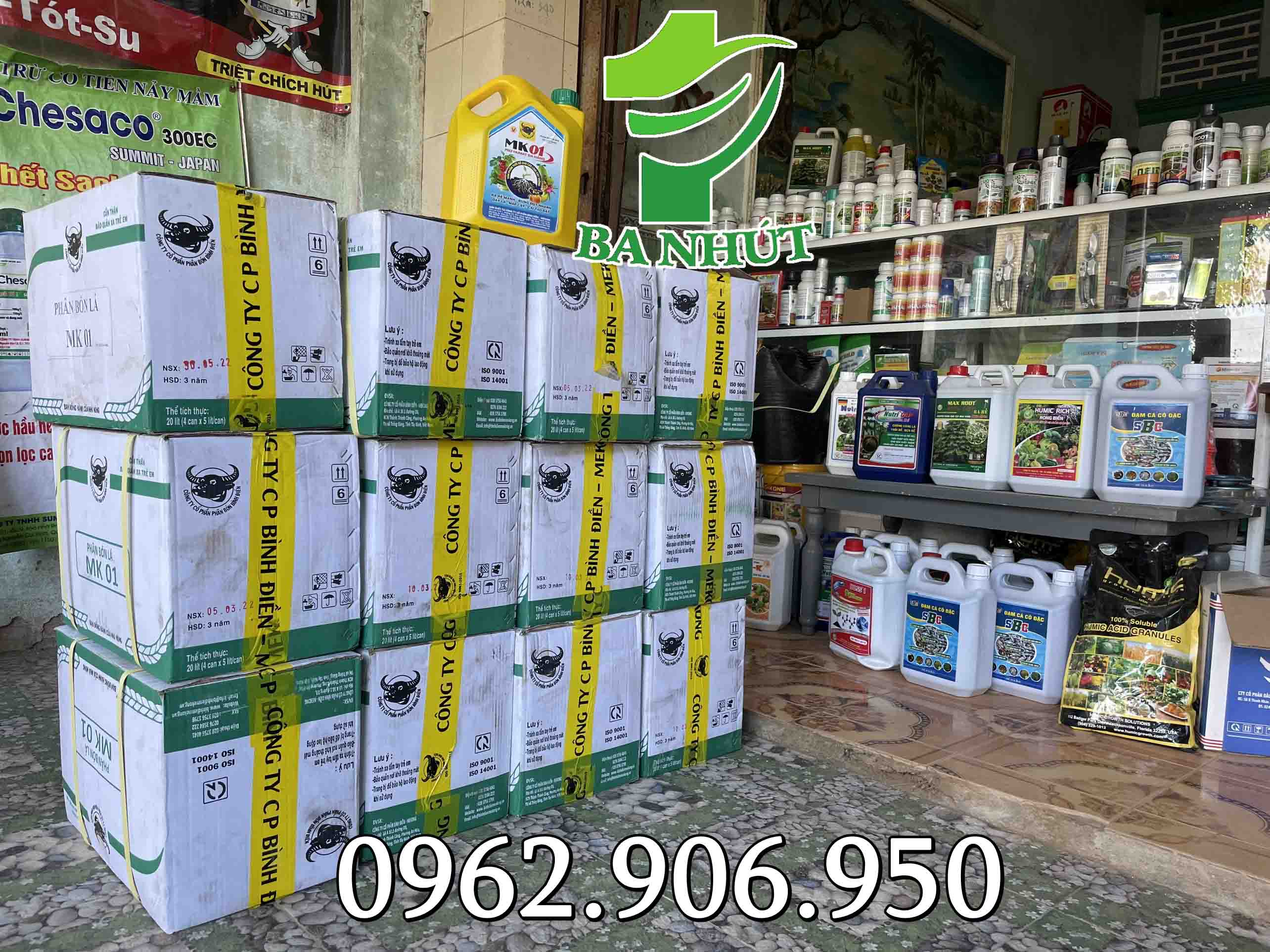 Phân Bón ĐẦU TRÂU POLY HUMATE ĐA NĂNG MK01 Can 5 Lít