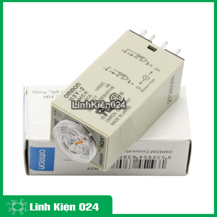Relay thời gian Timer Omron H3Y-2 8P 12v