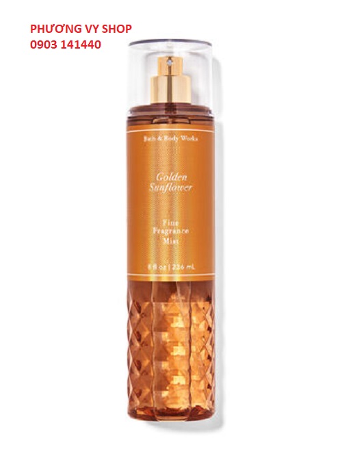 Xịt thơm toàn thân hương nước hoa bbw golden sunflower