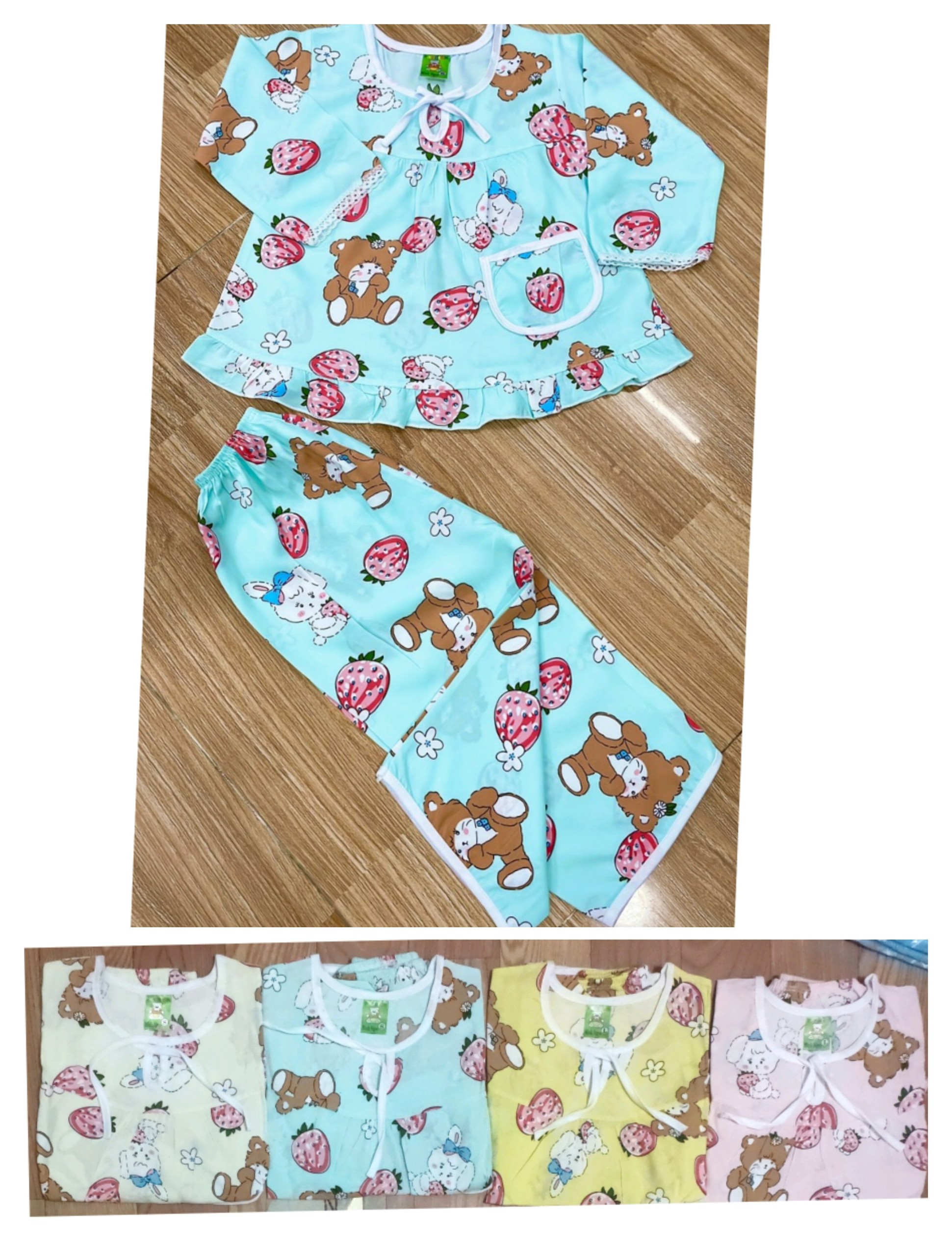 Bộ tole tay dài bé gái (14-18kg) (giao màu ngẫu nhiên)
