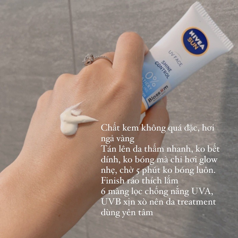 [BILL ÚC] Kem chống nắng Nivea Shine Control 50ml