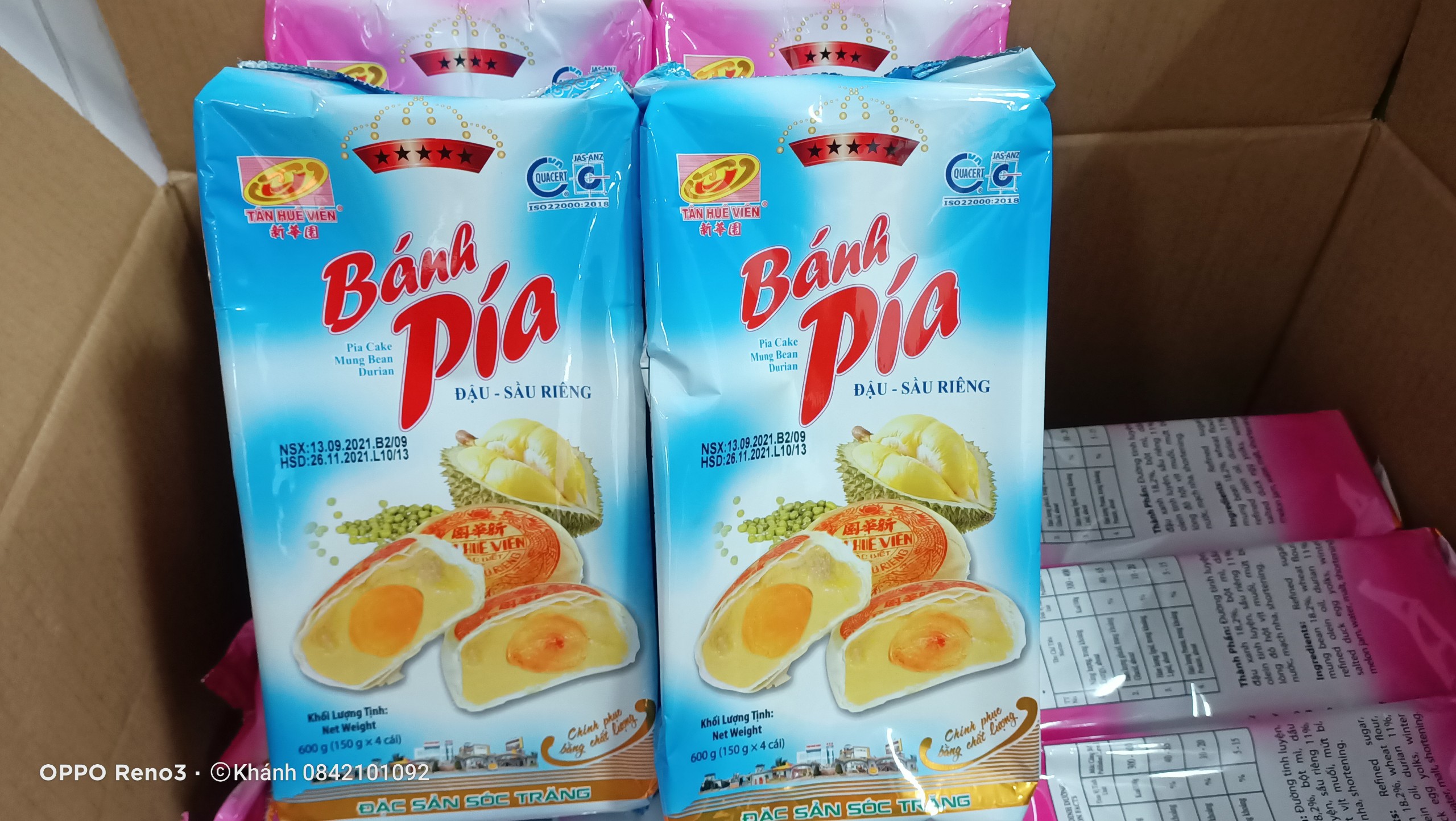 Bánh Pía Tân Huê Viên 5 sao ( 600g/4 cái)