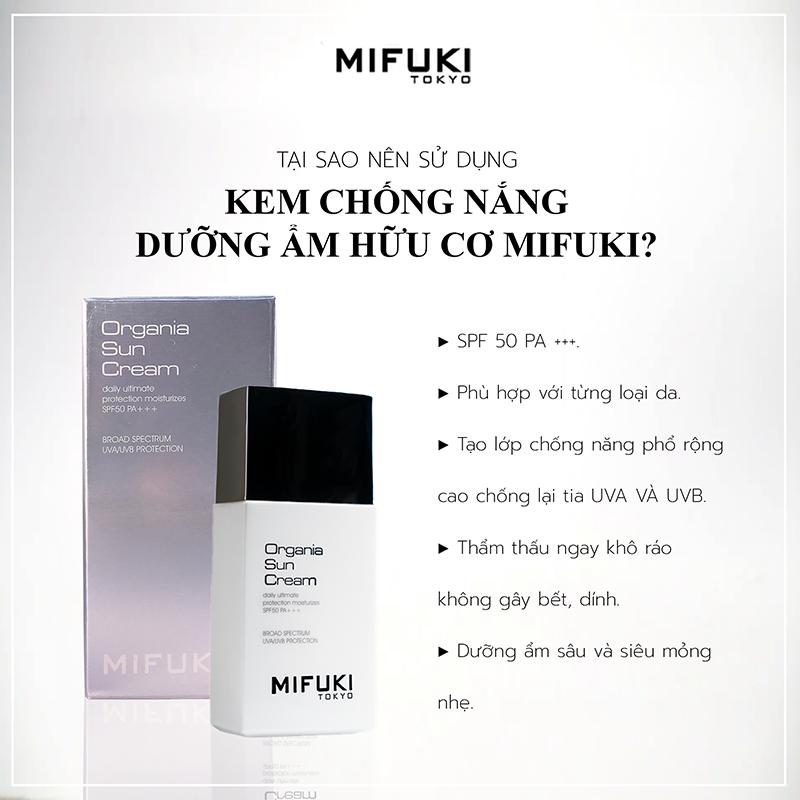 Sample Kem Chống Nắng MIFUKI - Organia Sun Cream 5ml