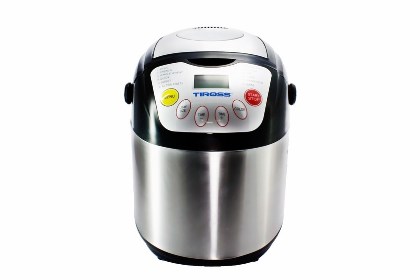Máy làm bánh mỳ 12 chức năng Tiross TS821 (Inox)