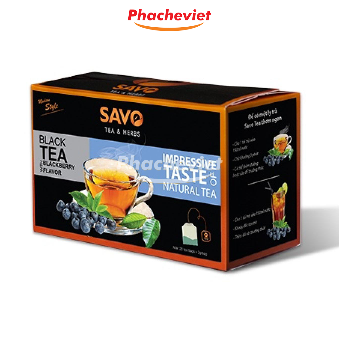 Các loại Trà Savo Hộp 40g (20 túi lọc x 2g/gói)