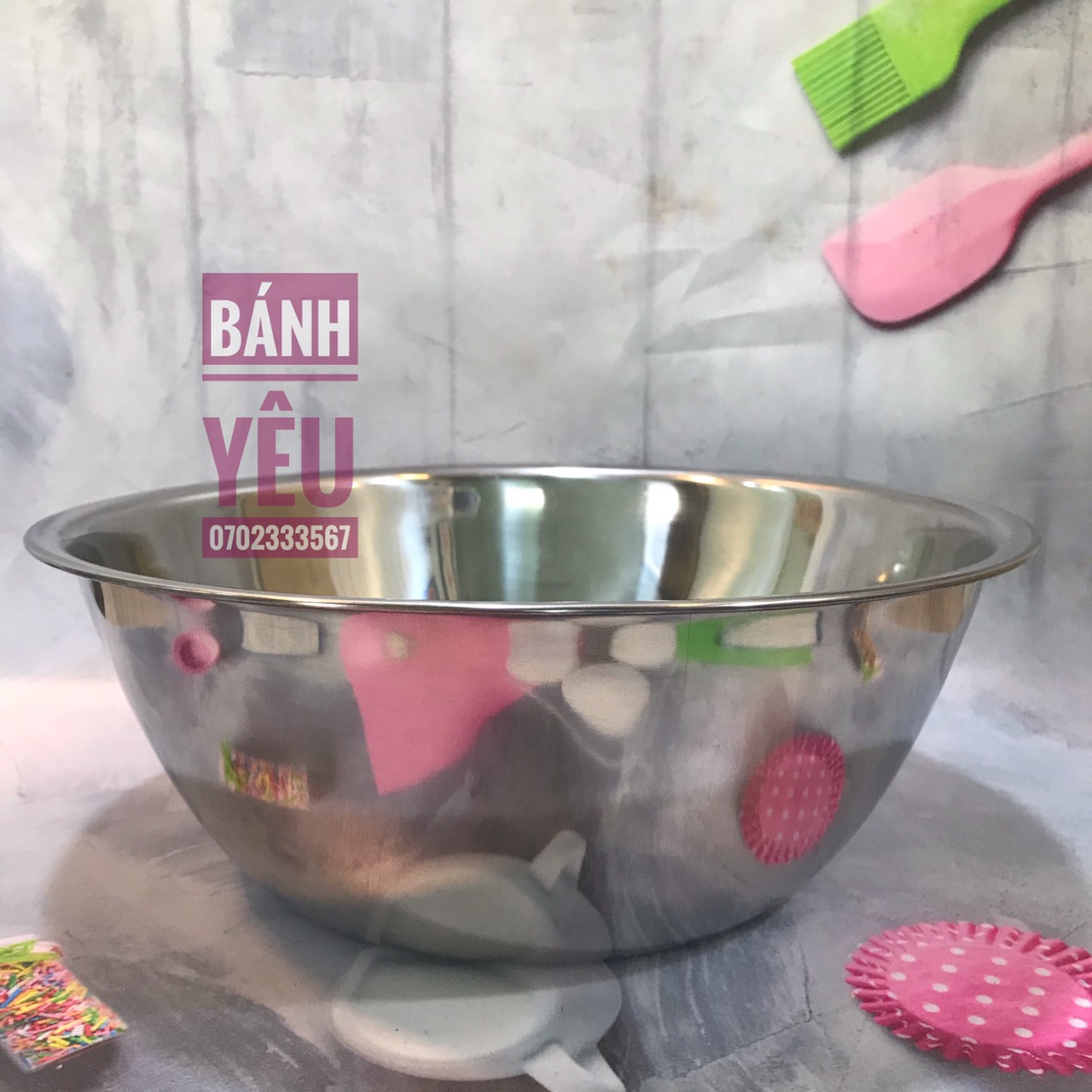Tô Trộn/Âu Trộn Bột Inox 18cm-26cm