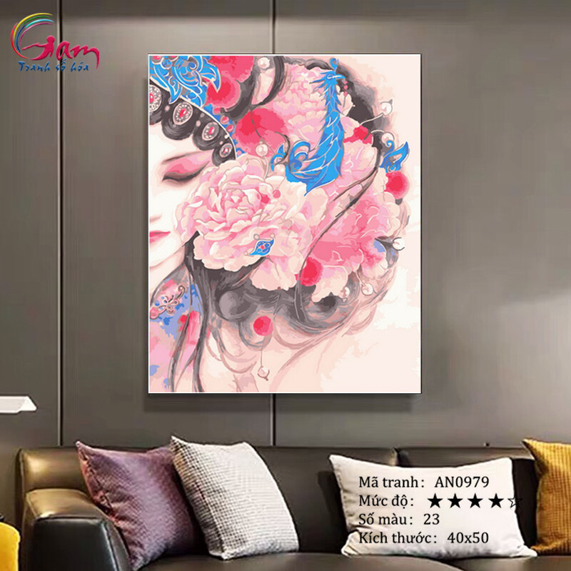 Paint by numbers kit with frame for adults Ancient chinese girl Painting For Home Wall Decor, New Hobby And Gift