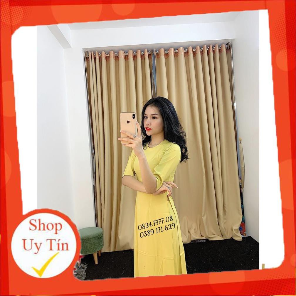 Áo Dài Đẹp _ Áo Dài Mẫu Mới _chất lụa nhật siêu mềm mịn , co giãn