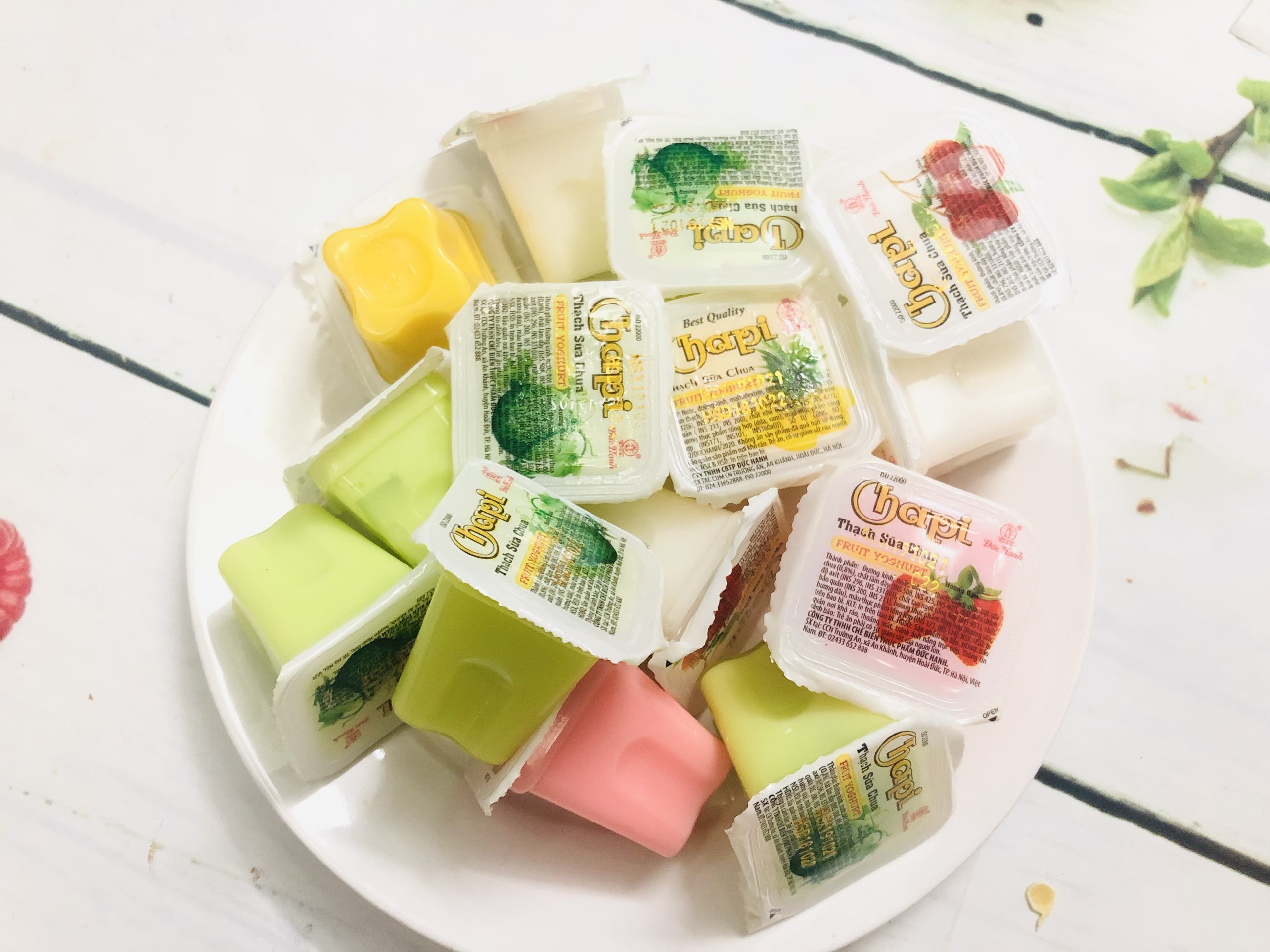Thạch sữa chua vị trái cây chapi hủ lớn 400g