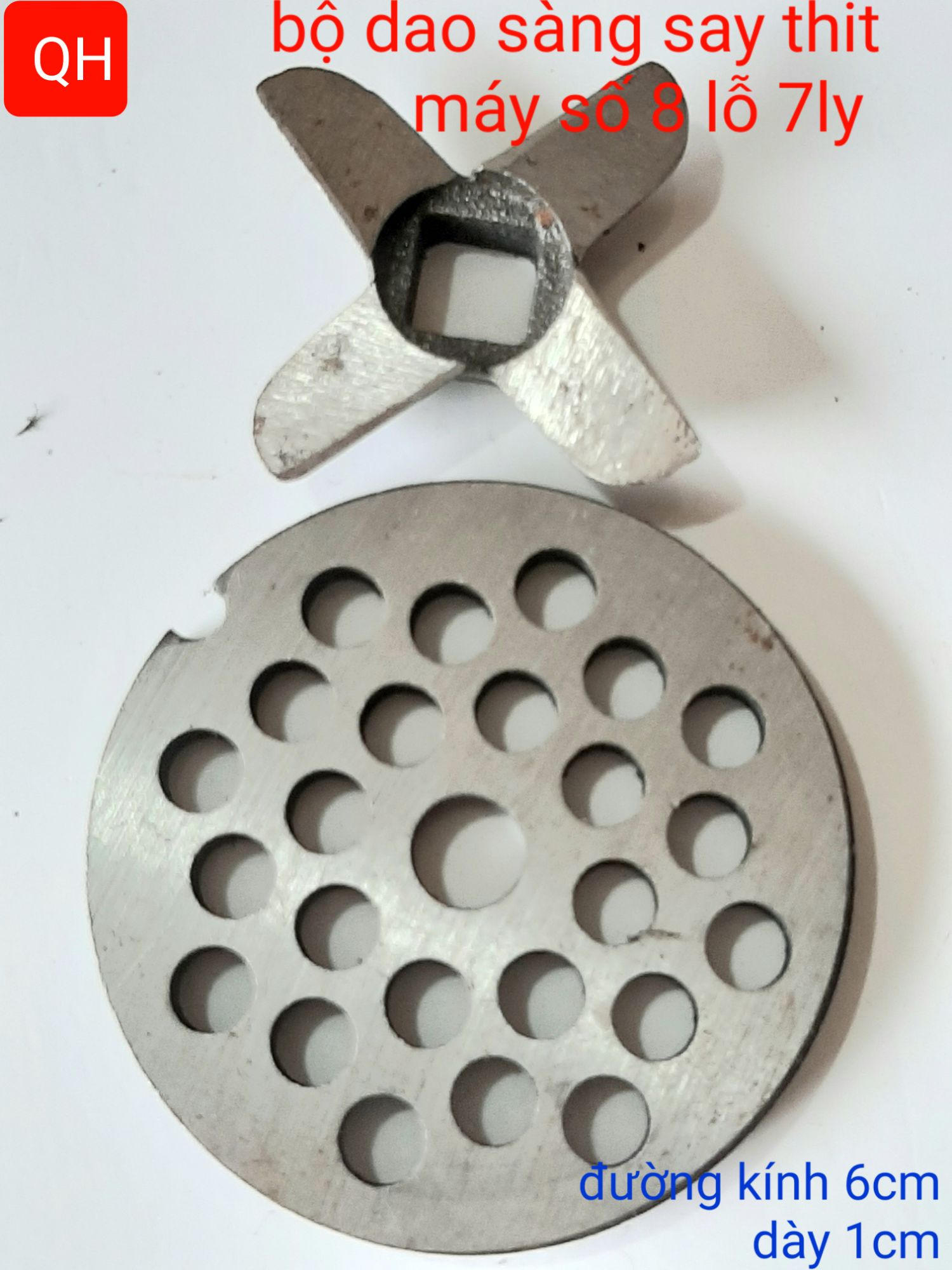 Bộ dao xàng máy say thit máy số 8 lỗ 7ly