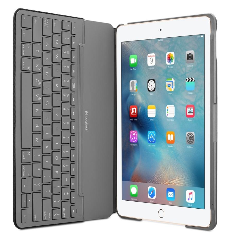 Bàn Phím iPad 5th 2017 Kiêm Bao Da Hiệu Logitech Canvas