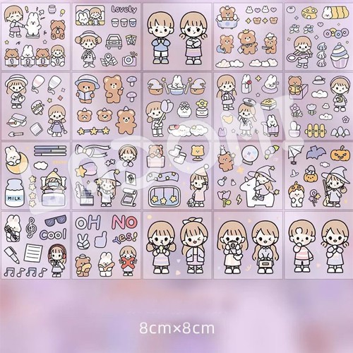 Sticker Dễ Thương Trang Trí Bình Nước
