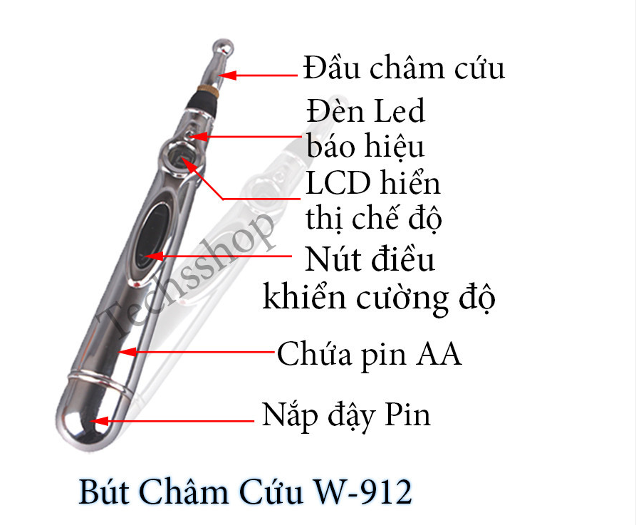 Bút xung huyệt - châm cứu trị liệu xung điện w-912/df-618 cao cấp.máy châm cứu điện tử loại cầm tay mini bút châm cứu với giải pháp sử dụng sóng điện từ để tạo ra các xung điện tác động lên vùng đau nhức.