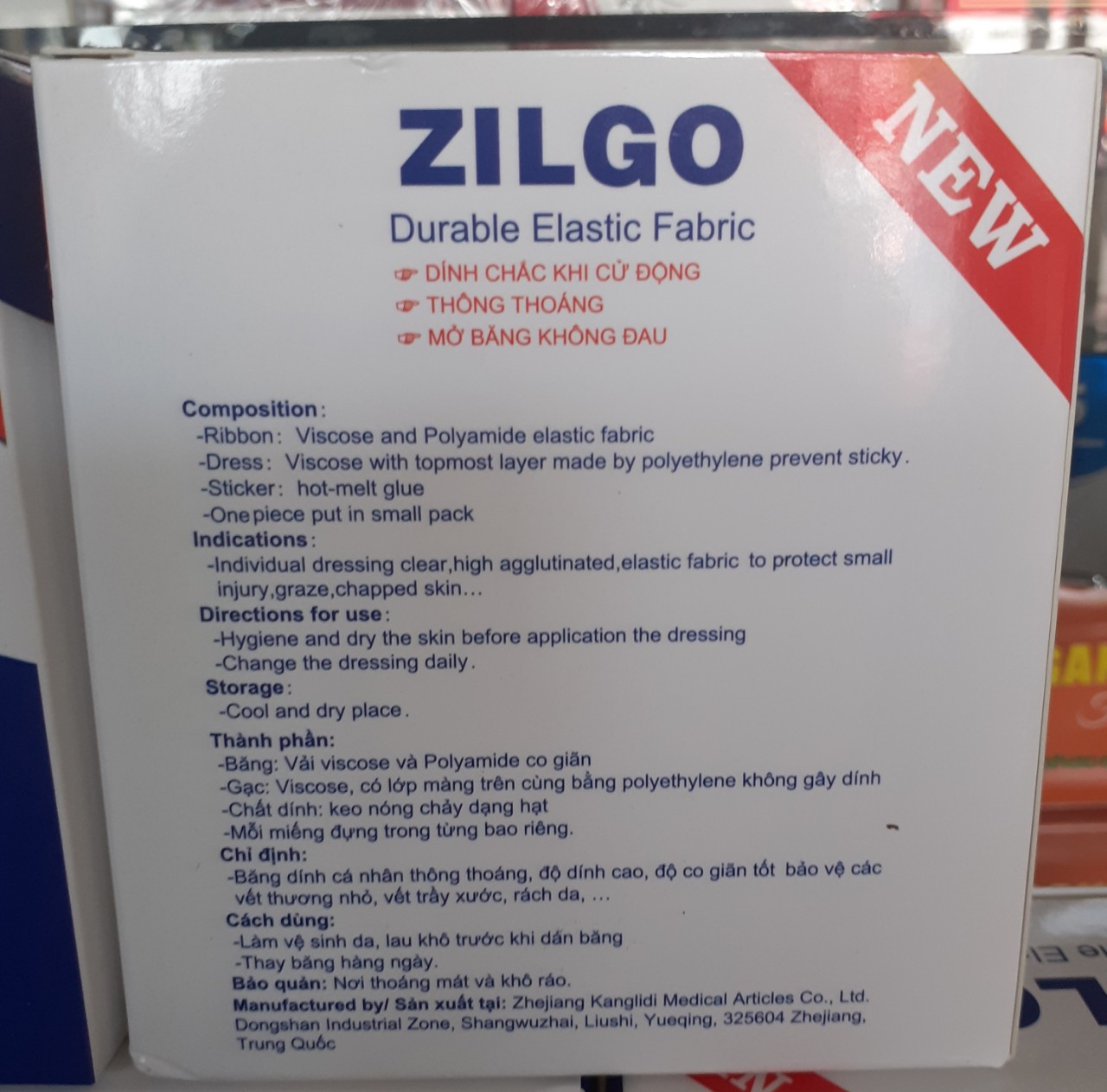 BĂNG KEO CÁ NHÂN ZILGO ( CABON 5 HỘP )