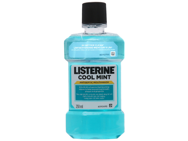 Nước sÚc miệng Listerine Cool Mint 250ml - Thái Lan - tra xanh cam kết hàng đúng mô tả chất lượng đảm bảo an toàn đến sức khỏe người sử dụng đa dạng mẫu mã màu sắc kích cỡ