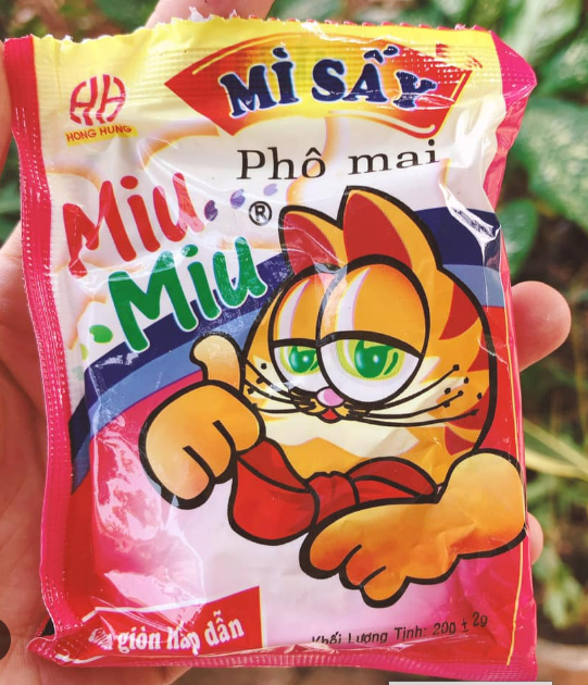 mì trẻ em Miu Miu tuổi thơ vị phô mai