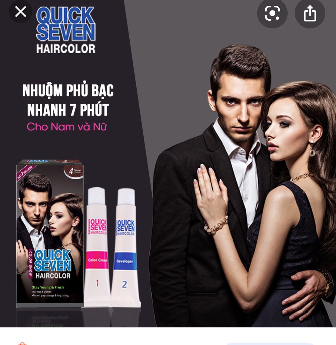 Thuốc nhuộm tóc Quick Seven